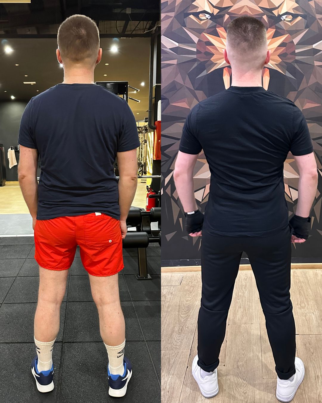 Transformare Noni – spate, înainte și după programul IP Fitness